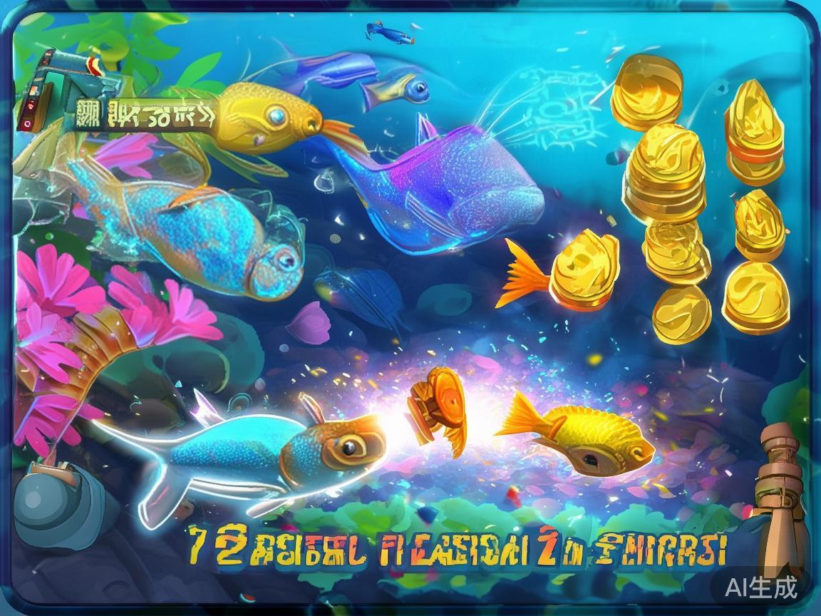 游戏中存在各种特殊鱼和武器，可以在关键时刻获得额外